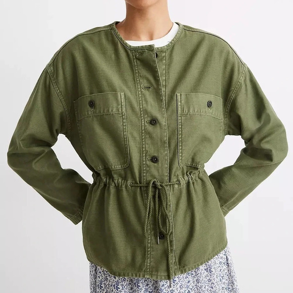 Madewell Claremont Drawstring Jacket AL889 Size XS cotton - Picture 5 of 13